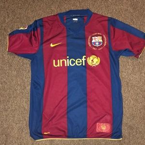 Nike Barcelona Home 2007 Soccer Jersey
